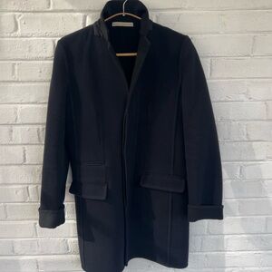 Balenciaga deep navy/black wool coat